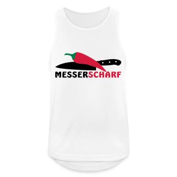 SHARP KNIFE - Men's Breathable Tank Top - white - Front - Nick (188cm)