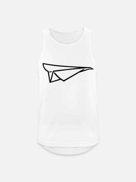 Paper airplane - Men's Breathable Tank Top - white