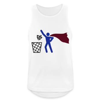 Super Müll Entsorgung HEH 3 farb vektor - Männer Tank Top atmungsaktiv - Weiß - Vorne - Nick (188cm)