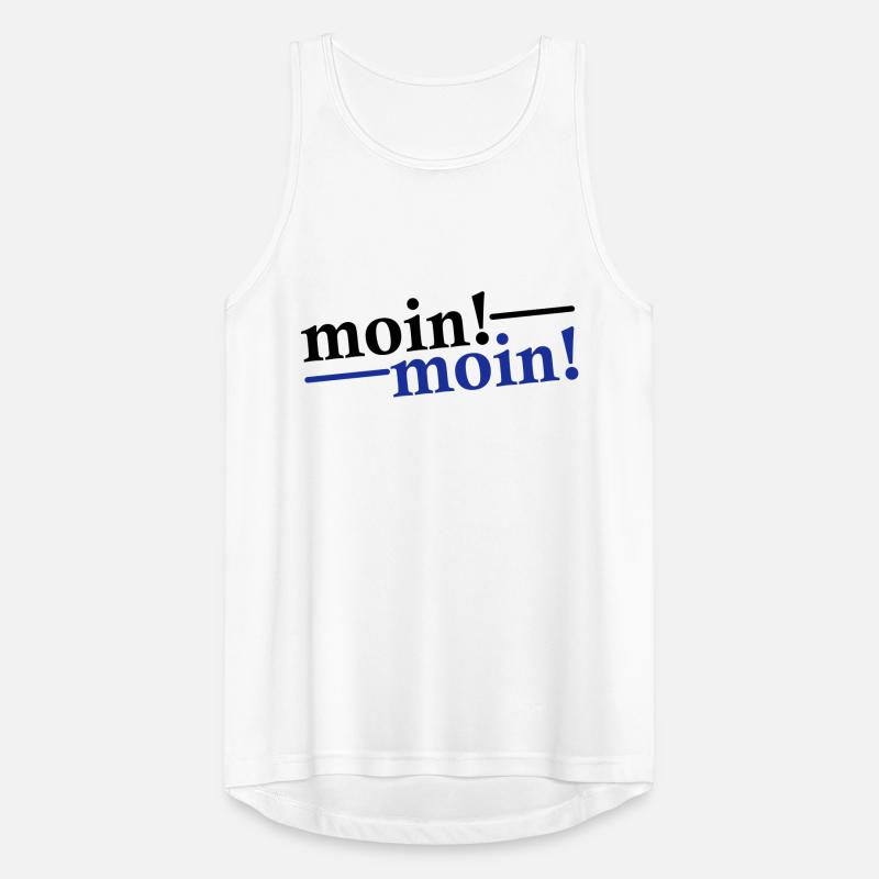 Moin Moin Gruß Männer Tank Top atmungsaktiv