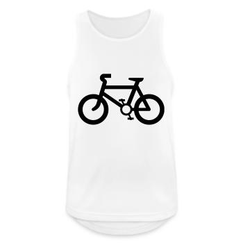 bicyclette,étudiant,université - Débardeur respirant Homme - blanc - Devant - Nick (188cm)