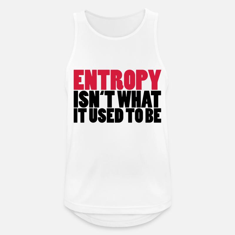 Entropy - Männer Tank Top atmungsaktiv - Weiß