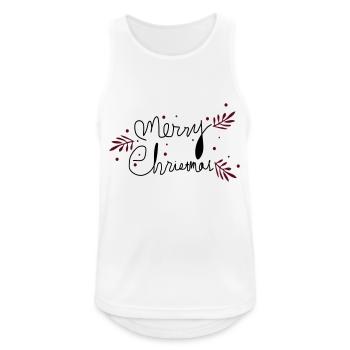 Merry Christmas typo 1 c2 - Men's Breathable Tank Top - white - Front - Nick (188cm)