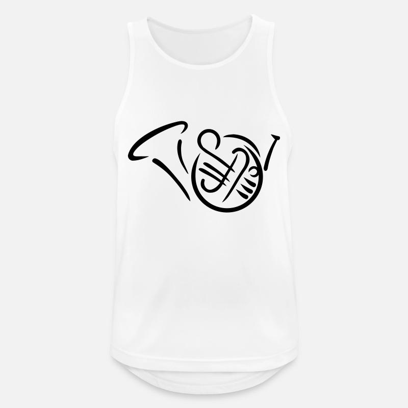 French horn - Men's Breathable Tank Top - white