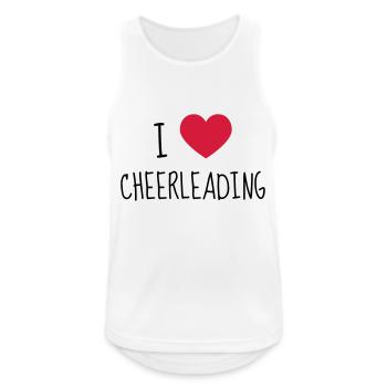 Cheerleading Cheerleader Pom Pom girl Majorette - Débardeur respirant Homme - blanc - Devant - Nick (188cm)