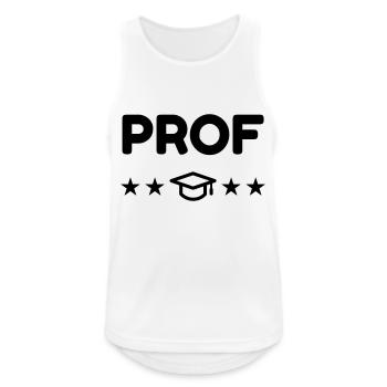 Lehrer / Professor / Schule / Lehrerin / Kind - Männer Tank Top atmungsaktiv - Weiß - Vorne - Nick (188cm)