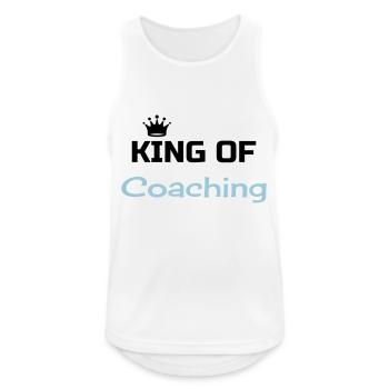 Coach / Coaching / Trainer / Sport - Männer Tank Top atmungsaktiv - Weiß - Vorne - Nick (188cm)