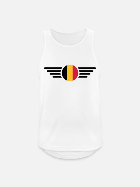 Belgium - Men's Breathable Tank Top - white