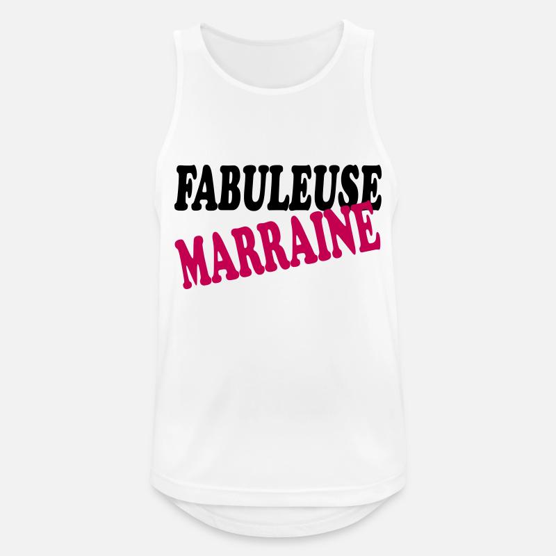 FABULOUS GODMOTHER - Men's Breathable Tank Top - white