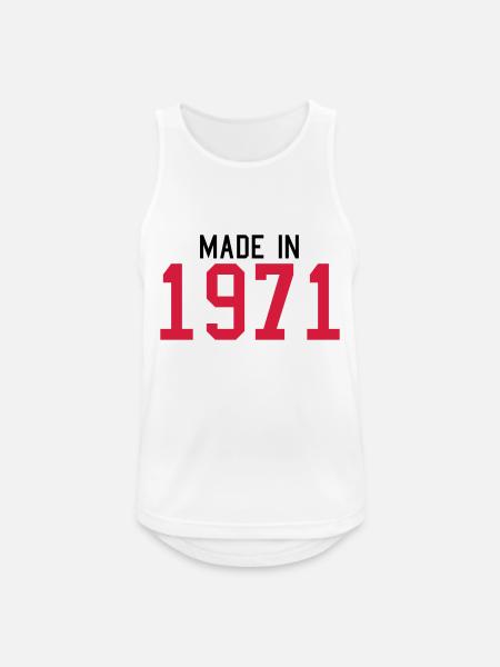 1971 - Men's Breathable Tank Top - white