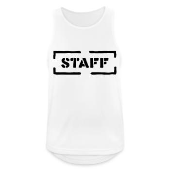 staff - Débardeur respirant Homme - blanc - Devant - Nick (188cm)