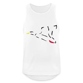 Duck - Men's Breathable Tank Top - white - Front - Nick (188cm)