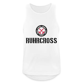 ruhrcross 3 - Männer Tank Top atmungsaktiv - Weiß - Vorne - Nick (188cm)