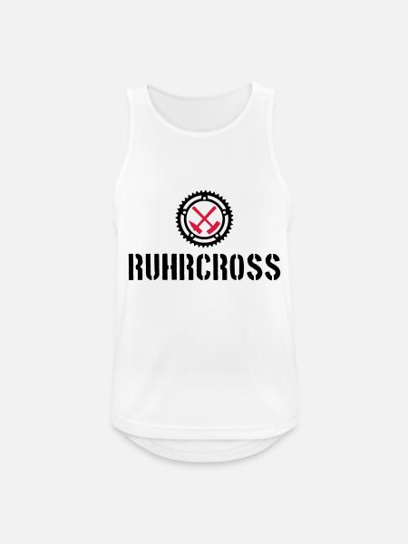 ruhrcross 3 - Männer Tank Top atmungsaktiv - Weiß