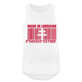 Made in Lorraine II - Débardeur respirant Homme - blanc - Devant - Nick (188cm)