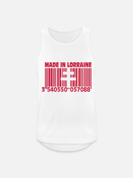 Made in Lorraine II - Men's Breathable Tank Top - white