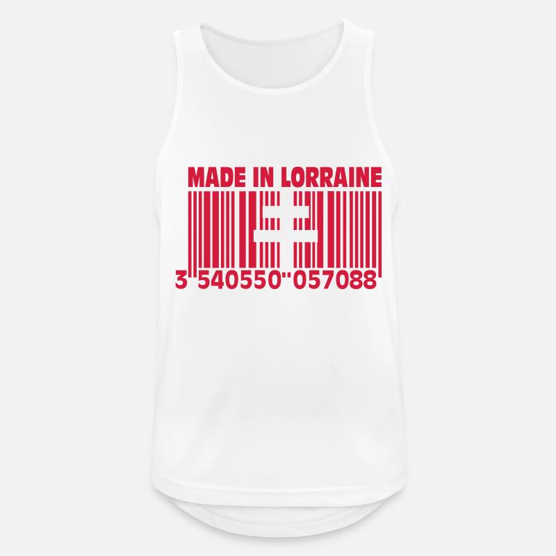 Made in Lothringen II - Männer Tank Top atmungsaktiv - Weiß