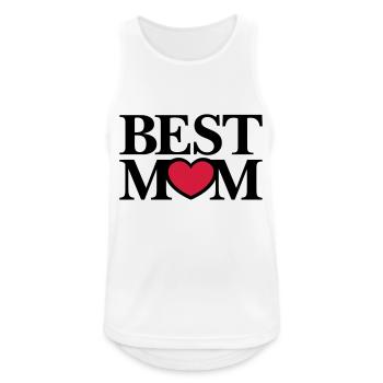 Best Mom - Men's Breathable Tank Top - white - Front - Nick (188cm)