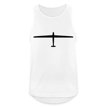 Segelflugzeug // Segelflieger // Flugzeug //Segler - Männer Tank Top atmungsaktiv - Weiß - Vorne - Nick (188cm)