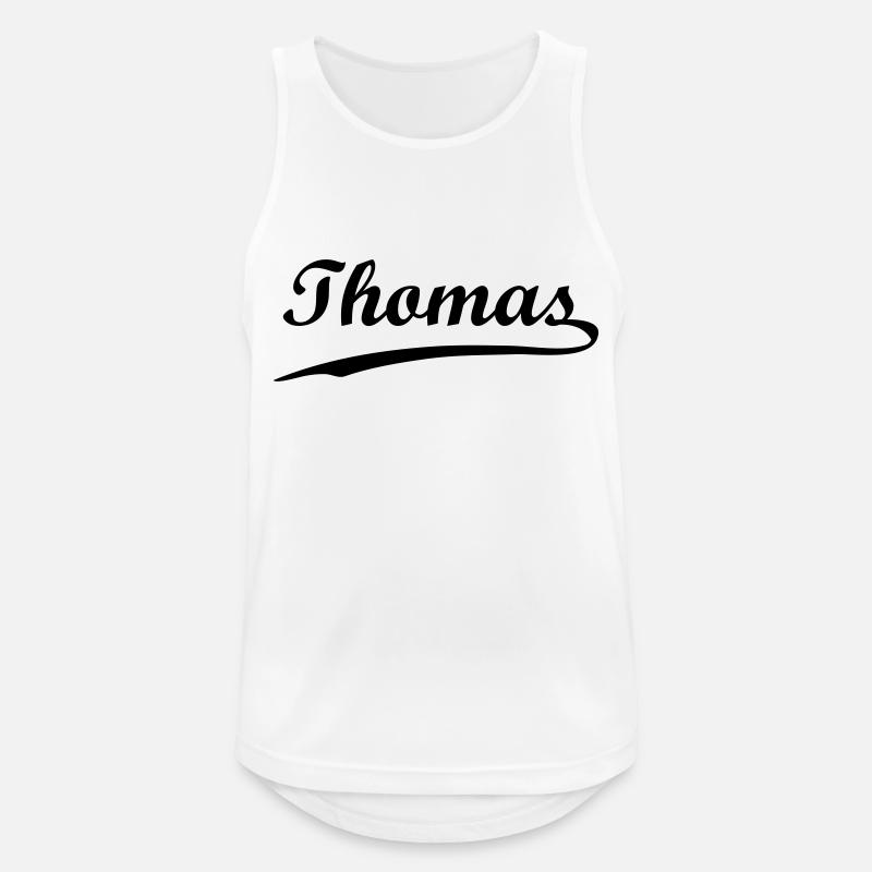 thomas - Männer Tank Top atmungsaktiv - Weiß