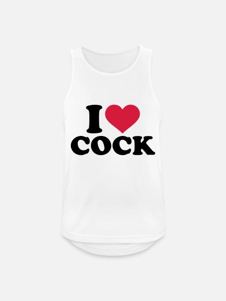 Penis - Männer Tank Top atmungsaktiv - Weiß