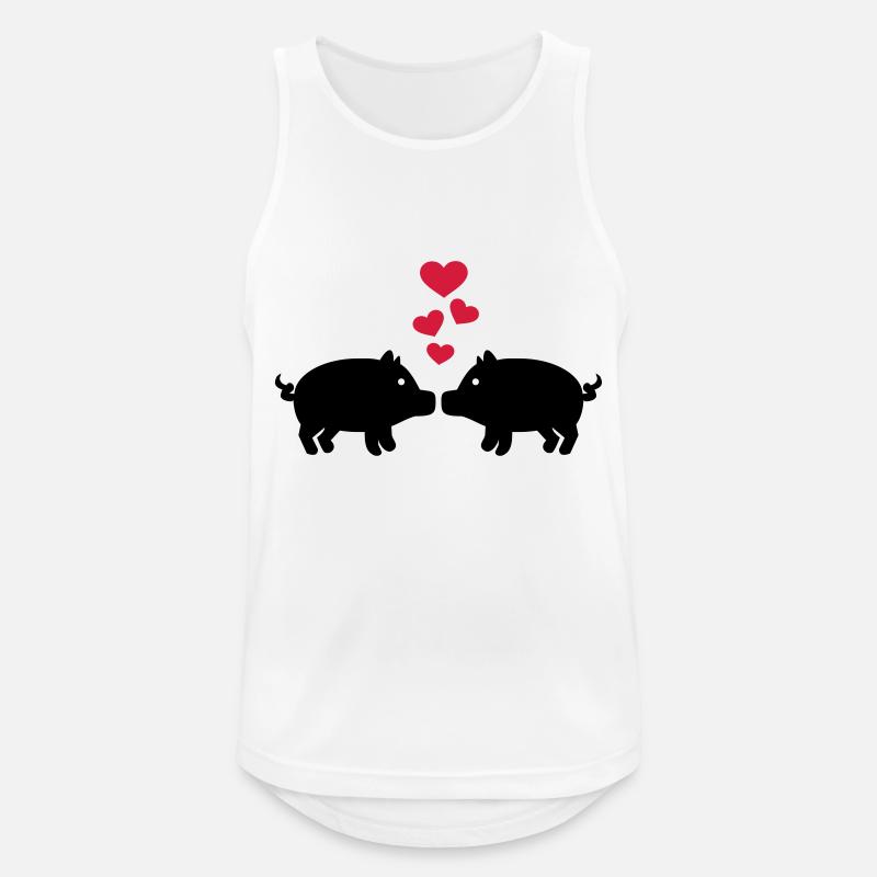 Pig - Men's Breathable Tank Top - white