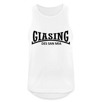 GIASING des san Mia - Männer Tank Top atmungsaktiv - Weiß - Vorne - Nick (188cm)
