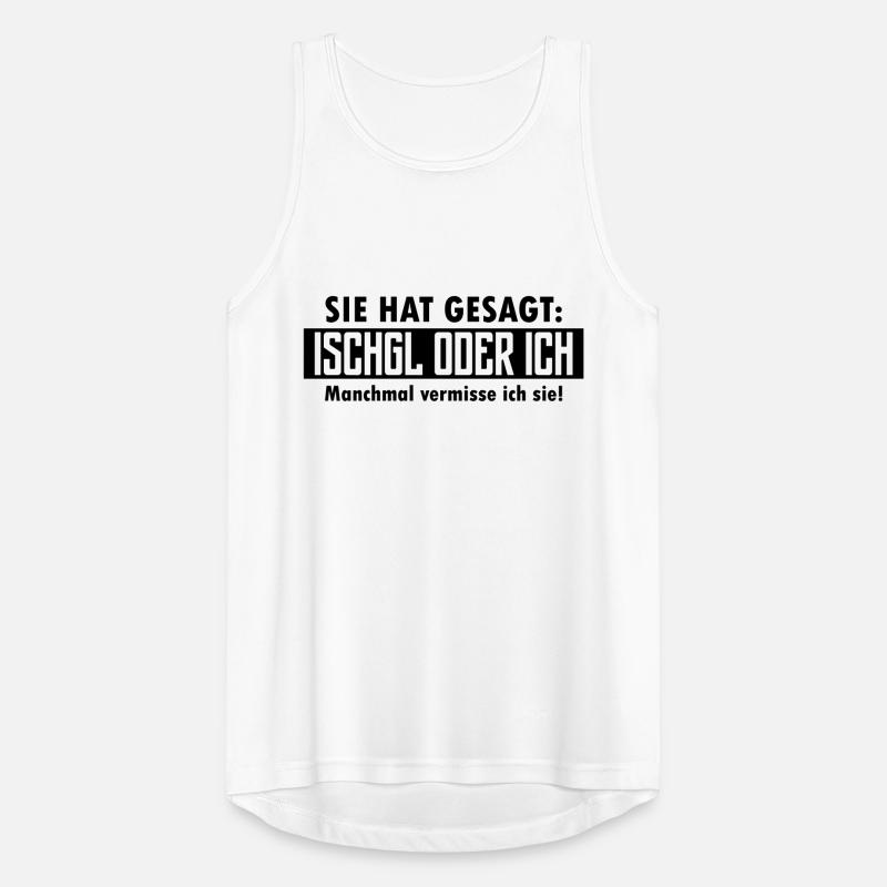 ischgl oder ich Männer Tank Top atmungsaktiv