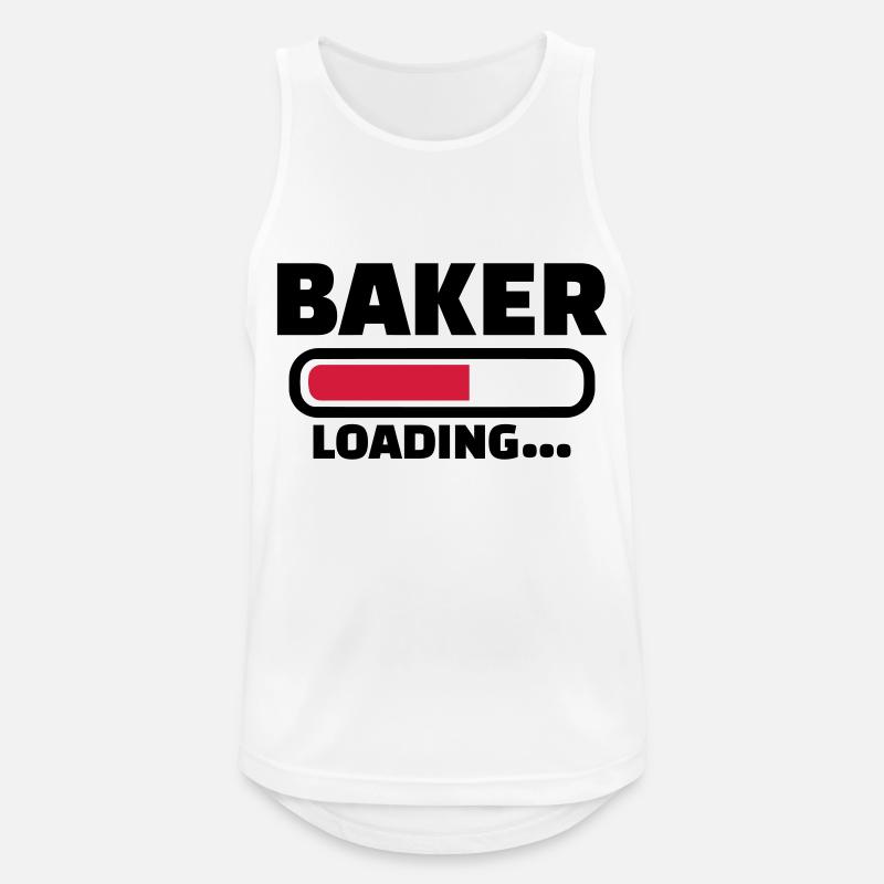 Bäcker - Männer Tank Top atmungsaktiv - Weiß