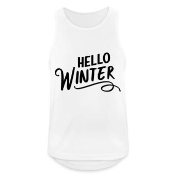 Hello Winter - Men's Breathable Tank Top - white - Front - Nick (188cm)