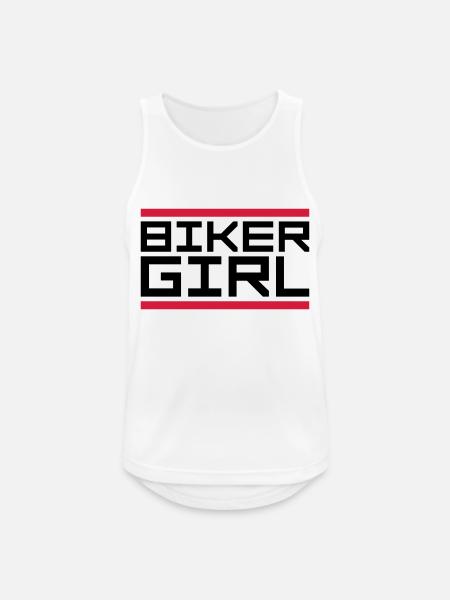 Bar logo biker - Men's Breathable Tank Top - white