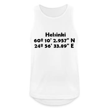 Helsinki (Helsinki) - Débardeur respirant Homme - blanc - Devant - Nick (188cm)