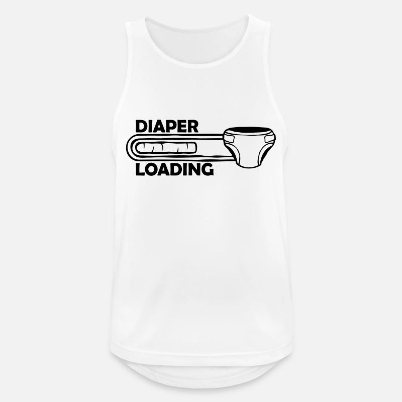 Windel Diaper Loading - Men's Breathable Tank Top - white