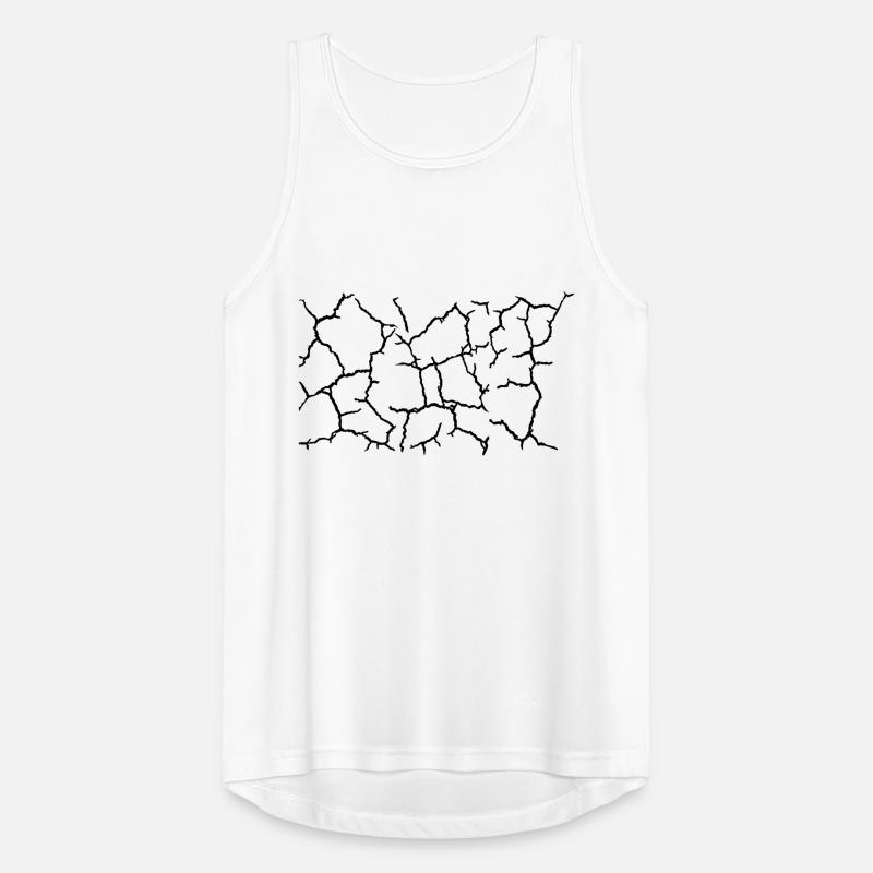 Bottom Cracks Pattern Texture Men's Breathable Tank Top