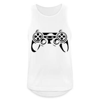 Controller Retro Console Gamer - Men's Breathable Tank Top - white - Front - Nick (188cm)