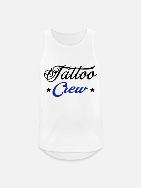 tattoo crew 1 - Männer Tank Top atmungsaktiv - Weiß
