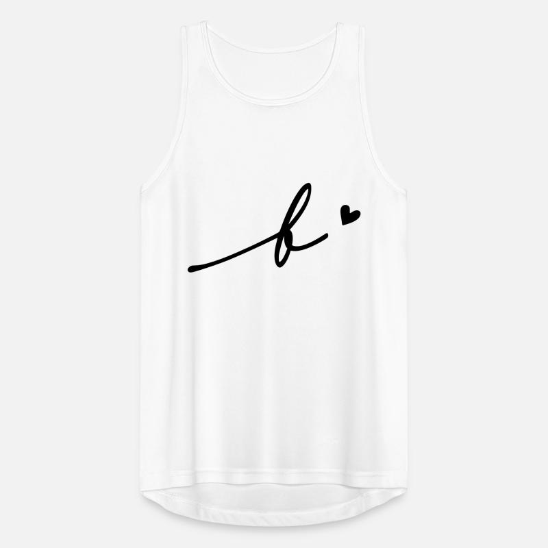 Letter B Cursive Men's Breathable Tank Top