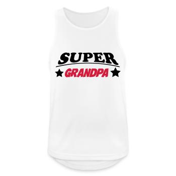 PAPI OPA OPA GROSSVATER OPA ABUELO - Männer Tank Top atmungsaktiv - Weiß - Vorne - Nick (188cm)