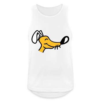 Dog Face Small Happy Pet Head Cute - Men's Breathable Tank Top - white - Front - Nick (188cm)