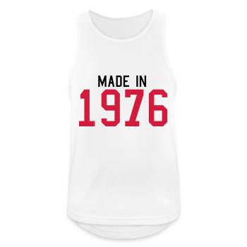 1976 - Men's Breathable Tank Top - white - Front - Nick (188cm)