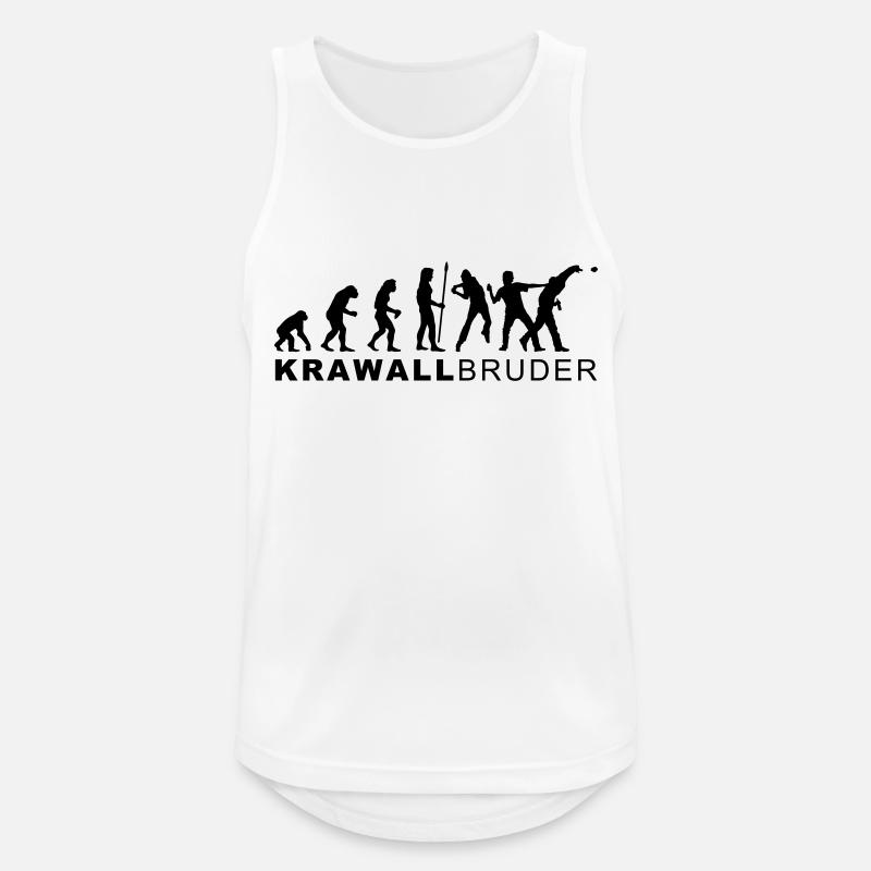 evolution_krawallbruder2 - Men's Breathable Tank Top - white