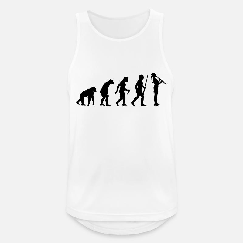 Clarinetist Evolution - Männer Tank Top atmungsaktiv - Weiß