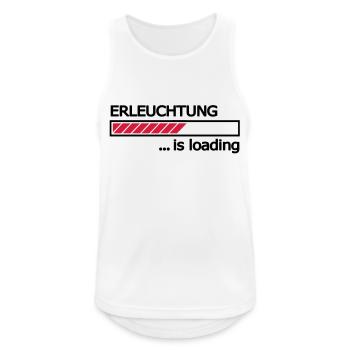 Enlightenment is loading progress bar Loading Bar - Men's Breathable Tank Top - white - Front - Nick (188cm)