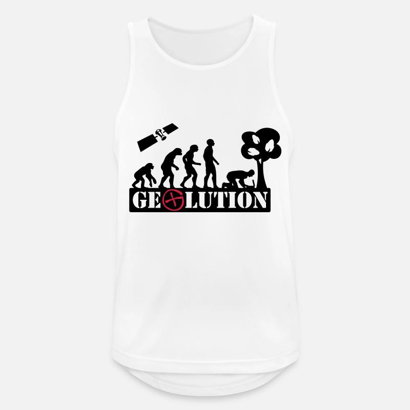 Geolution - 2color - 2O12 - Débardeur respirant Homme - blanc