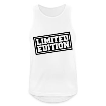Limited Edition - Männer Tank Top atmungsaktiv - Weiß - Vorne - Nick (188cm)