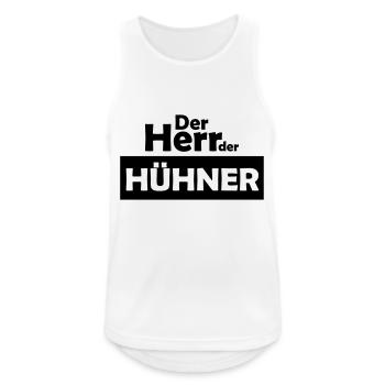 der herr der hühner - Männer Tank Top atmungsaktiv - Weiß - Vorne - Nick (188cm)