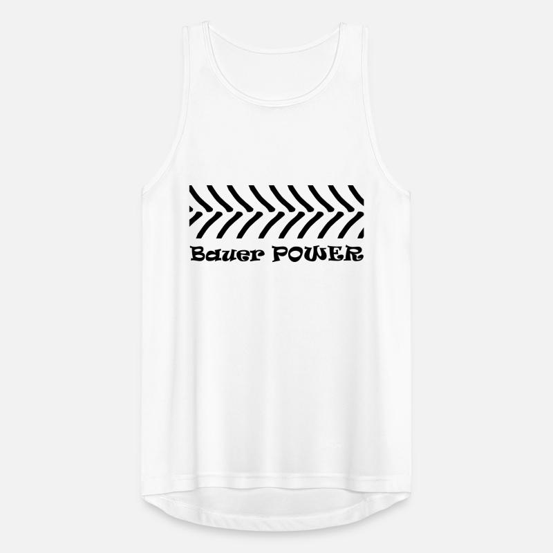 Bauer Power Traktor Bauerndemo Bauernproteste Bier Männer Tank Top atmungsaktiv