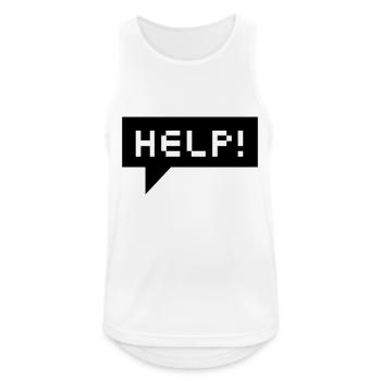 help bubble (b, 1c) - Men's Breathable Tank Top - white - Front - Nick (188cm)