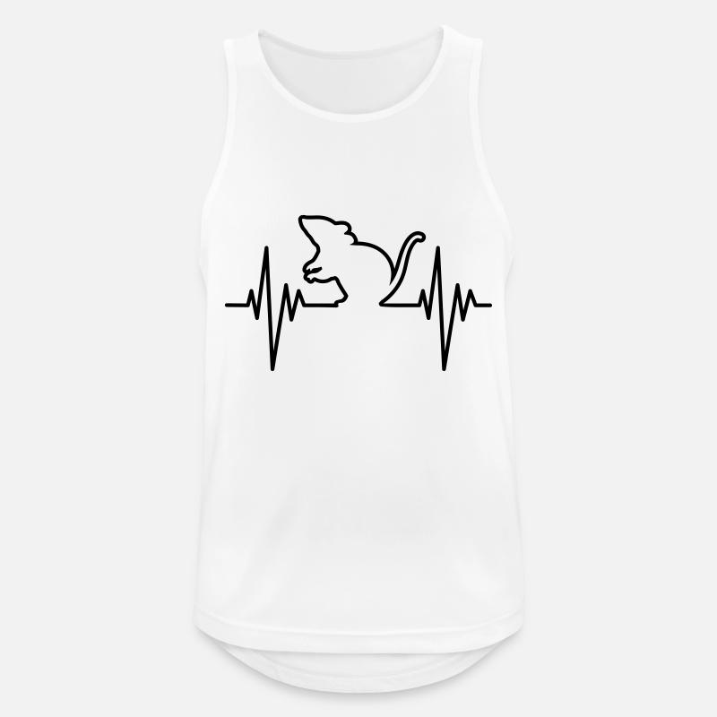 Mouse Pulse - Men's Breathable Tank Top - white