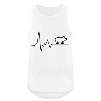 heartbeat pig - Men's Breathable Tank Top - white - Front - Nick (188cm)